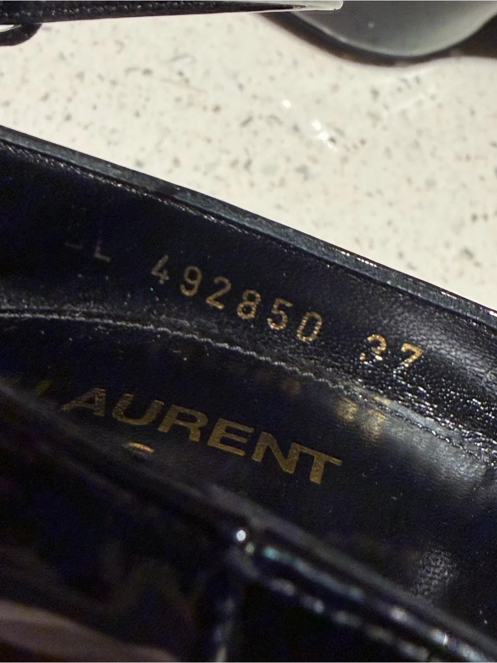 Saint Laurent Patent Pointed-Toe Stiletto Pumps with Sculpted Heel - Picture 8 of 10